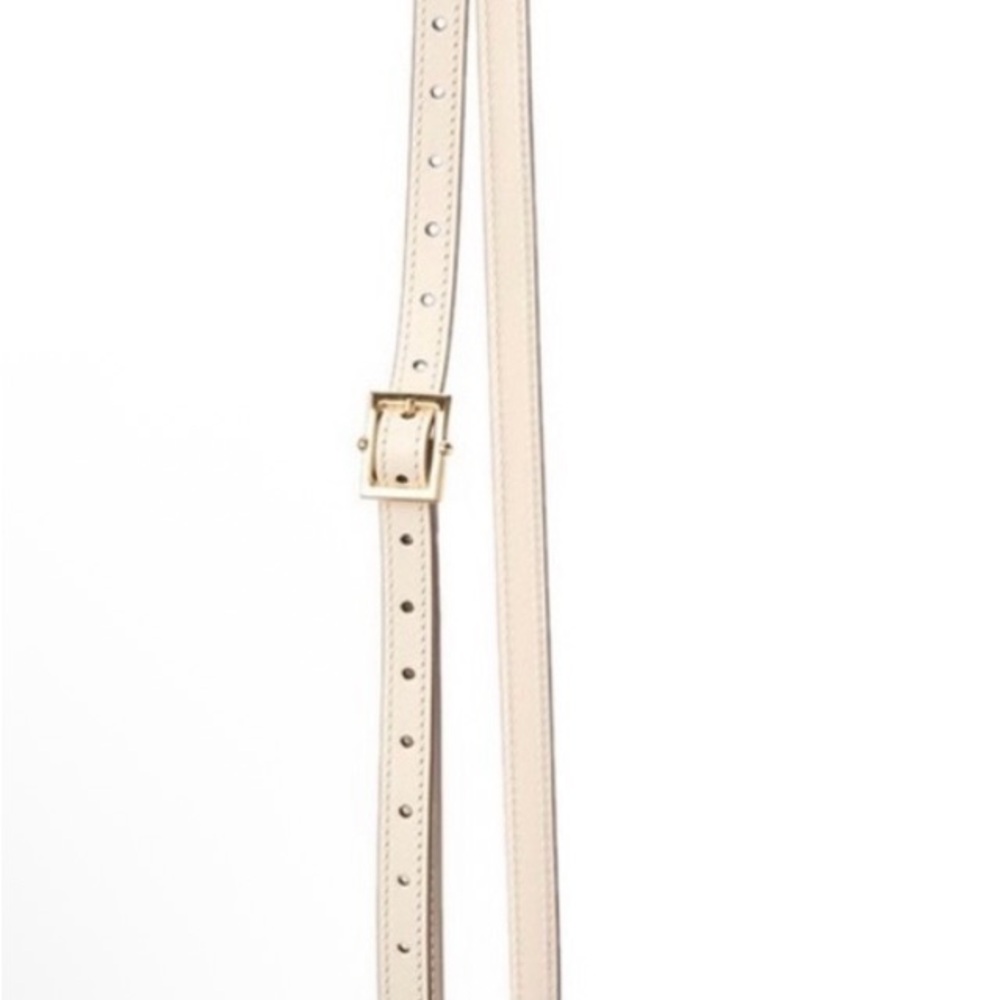Elegant Cream Bag Strap with Gold Buckle Sylvie